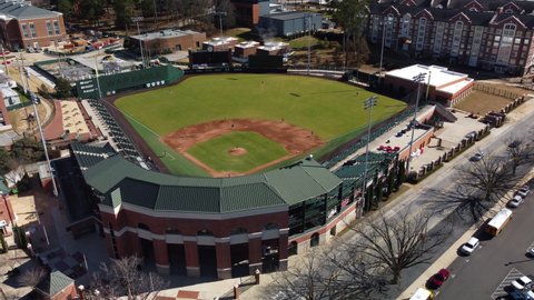 Auburn, AL - February 3, 2022 - Auburn University Tigers NCAA Jordan-Hare baseball field on college campus