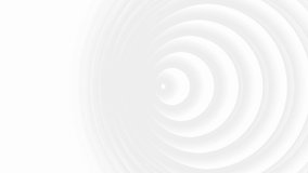 Abstract white circle seamless looping motion background with smooth gradient radial blur. Modern luxury template wallpaper. Video 3d animation Ultra HD 4K - Powered by Shutterstock - Get 15% off with code: PIKWIZARD15