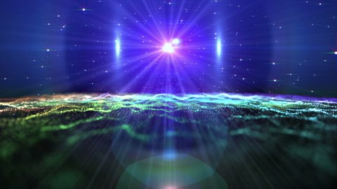 space abstract light flare ray 4k