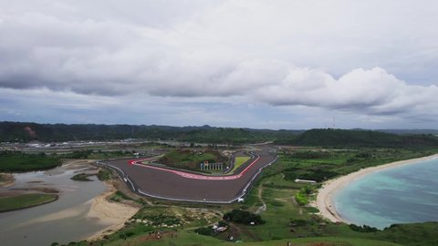 Lombok Indonesia 2 March 2022 : Pertamina Mandalika International Street Circuit in Lombok Indonesia
