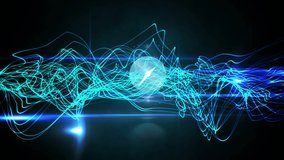 Animation of clock moving over light trails on black background. social media and communication interface concept digitally generated video. - Powered by Shutterstock - Get 15% off with code: PIKWIZARD15