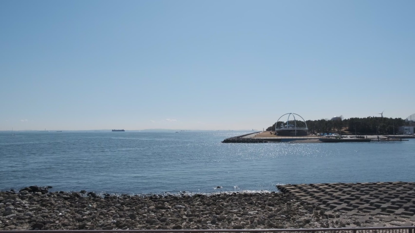 Tokyo Arakawa River mouth Shinkiba 2022 February