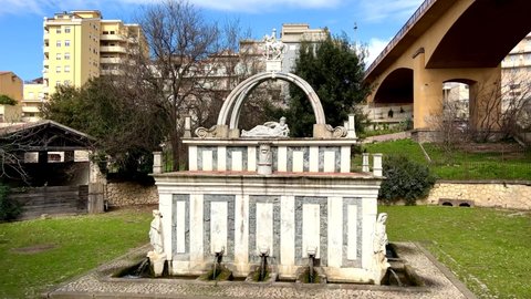 Fontana di Rosello, one of the symbols of the city of Sassari, its construction dates back to 1295 AD, Sardinia