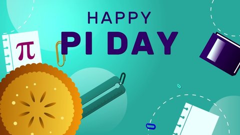 National Pi Day celebration animation