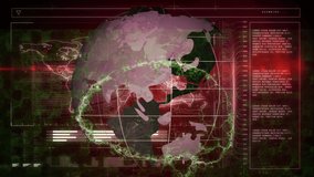 Animation of human brain and globe with data processing on screen. global science, business, data processing and digital interface concept digitally generated video. - Powered by Shutterstock - Get 15% off with code: PIKWIZARD15