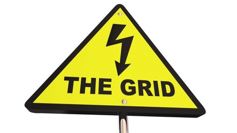The Grid Electric System Power Energy Infrastructure Sign 3d Animation