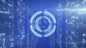 Animation of scope scanning and data processing over computer servers. global data processing, connections and digital interface concept digitally generated video. - Powered by Shutterstock - Get 15% off with code: PIKWIZARD15