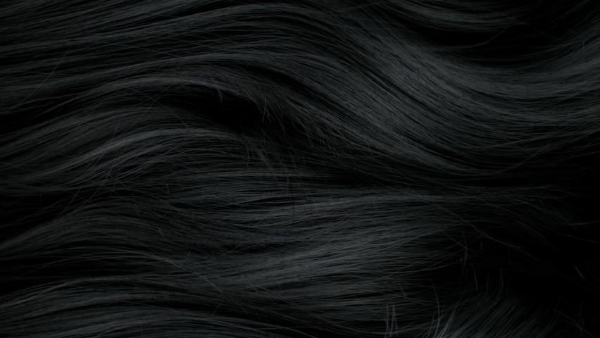 Super Slow Motion Shot of Waving Black Hair at 1000 fps. | Shutterstock HD Video #1087819669