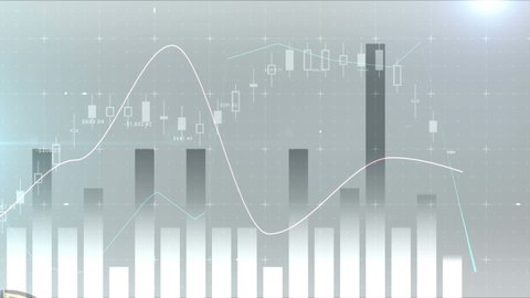 Animation Data Processing Diagrams On Gray Stock Footage Video (100% ...