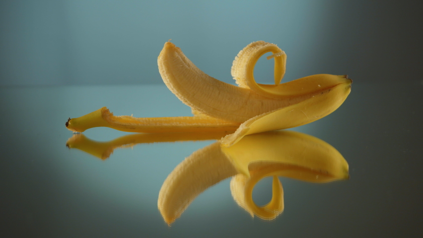 
Half Peeled Banana Open Banana Isolated