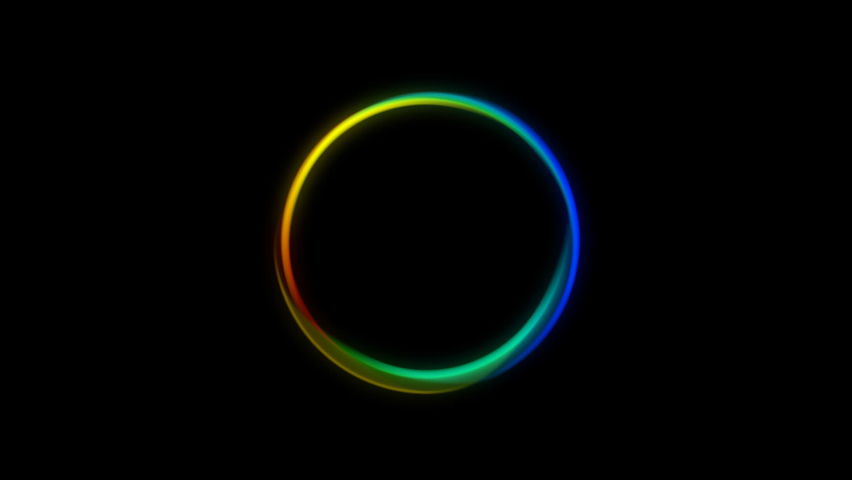 Colorful magic aperture loop animation,alpha channel