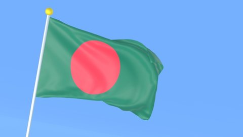 The national flag of the world, Bangladesh
