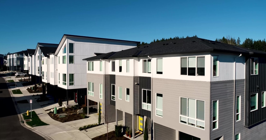 Modern Roofing Neighborhood Sherwood Oregon Drone Fly By
