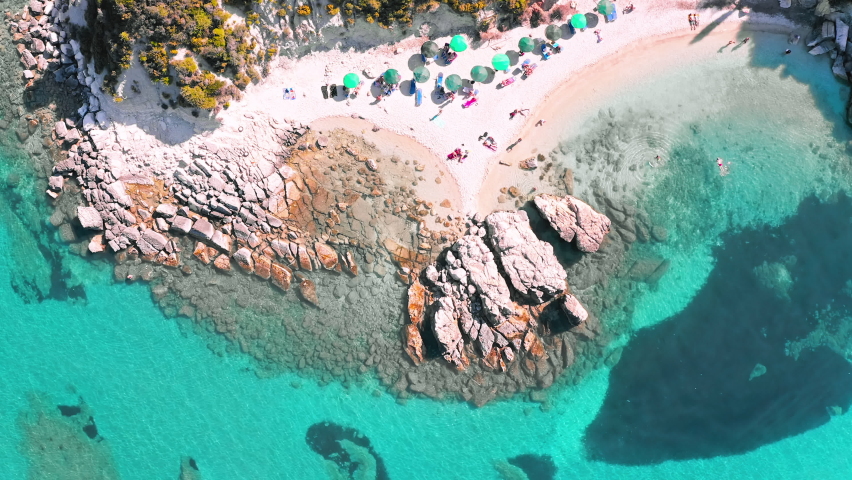 Small cozy beach Xigia on Zakynthos island in Greece