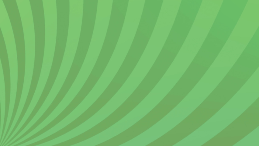 Animation of gemini symbol over rotating striped green background. astrology and zodiac concept digitally generated video.