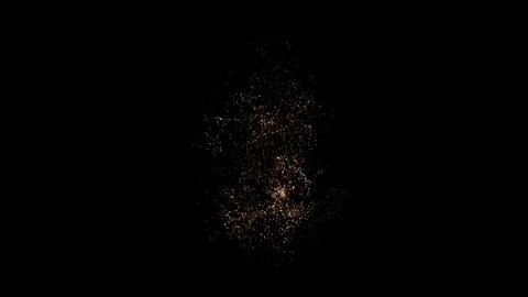 Shimmering Glittering Particles With Bokeh. Popular, modern, christmas, new year, holliday, wedding background. loop video animation