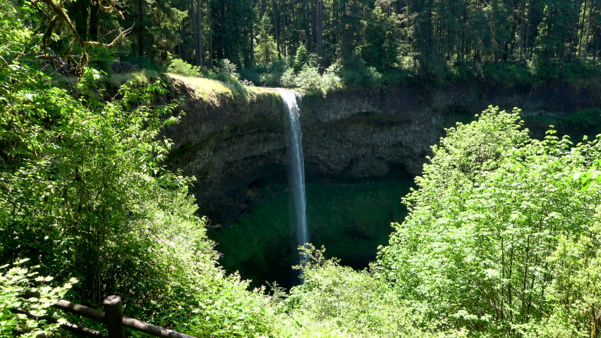 The South Falls in the Silver Falls State Park, Oregon