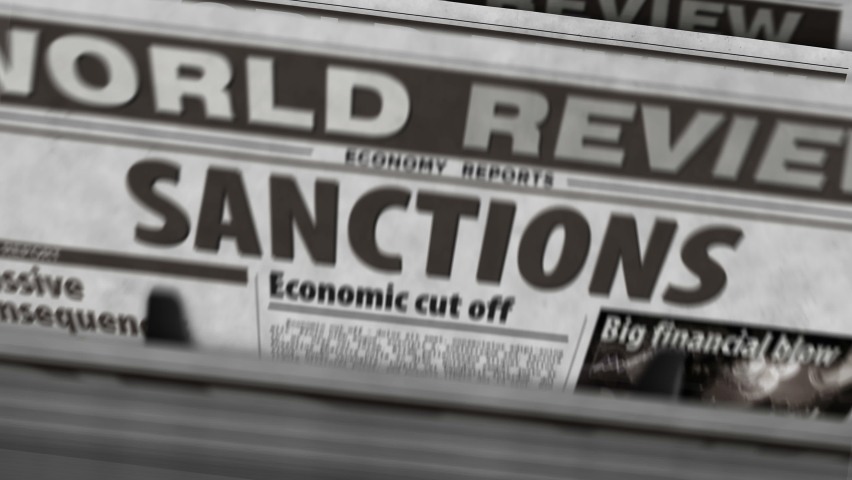 Sanctions Economy Blockade Politics Embargo News Stock Footage Video ...