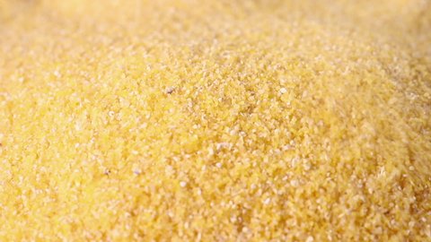 Yellow grains of cornmeal detail.mov