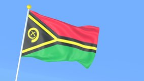 The national flag of the world, Vanuatu