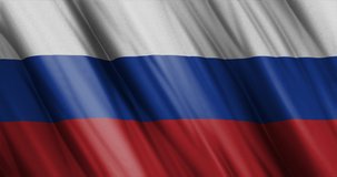 Russia flag video 3d flag waving video ,4K Russia national flag waving in the wind close up