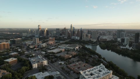 Austin Texas Skyline by Drone
