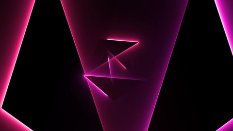 CONCERT NEON SCENE SHOW BACKGROUND. NEON Lights motion loops square circular motion draws and beautiful lights background linear lamp.