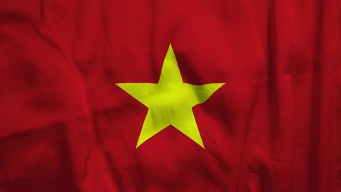 Flag of Vietnam. High quality 4K resolution.