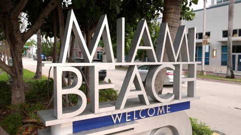 Welcome To Miami Beach Sign Christmas 2022 Marked Christmas Island Stock Video Footage - 4K And Hd Video Clips |  Shutterstock