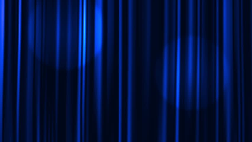 Blue Curtains Open with Spotlights plus Alpha Matte.