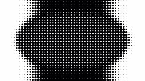 Black and white mask. Halftone transition.