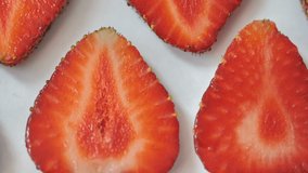 Strawberry background motion design video 