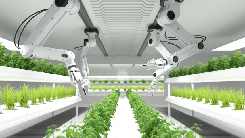 Smart robotic farmers concept, robot farmers, Agriculture technology, Farm automation | Shutterstock HD Video #1087964087