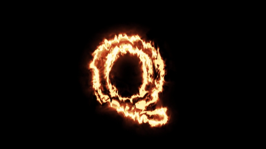 fire text effect on black background Stock Footage Video (100% Royalty ...