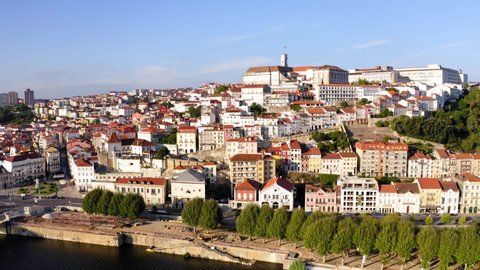 Coimbra historical city centre and Mondego river