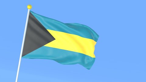 The national flag of the world, Bahamas