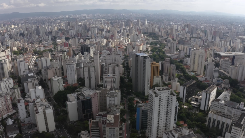 City view from above. Sao Paulo, Brazil.