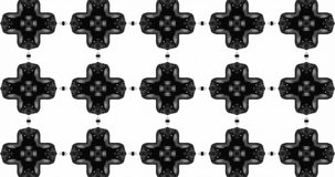 Abstract Black And white Geometric Seamless Pattern Background