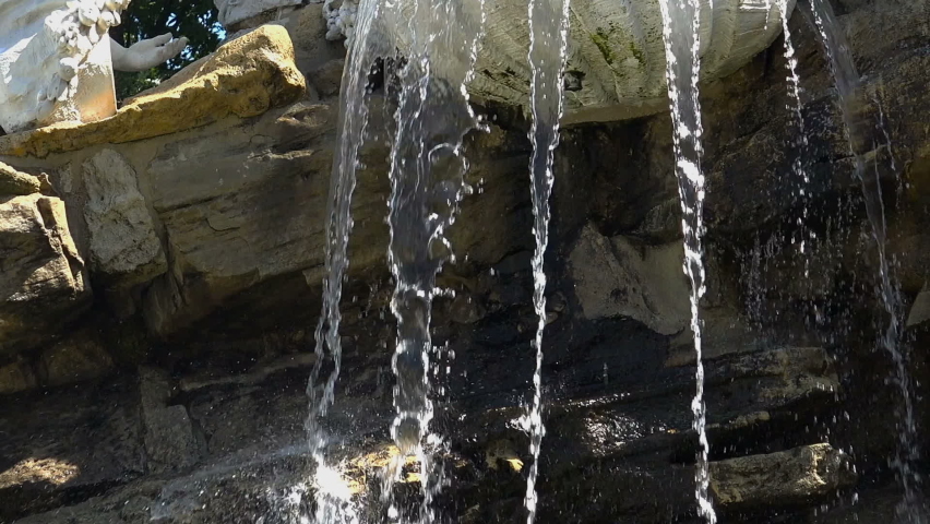 Stella, column, fountain In The Schonbrunn Palace Garden. Vienna. Austria.