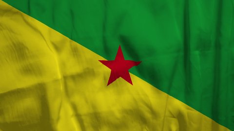 Flag of French Guiana. High quality 4K resolution.