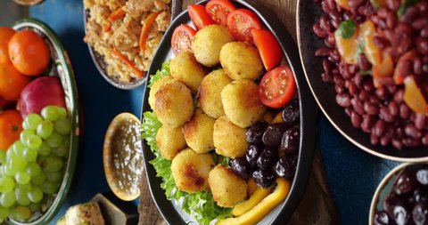 A deep-fried Falafel balls is a traditional Middle Eastern food. Halal Ramadan Food Recipes