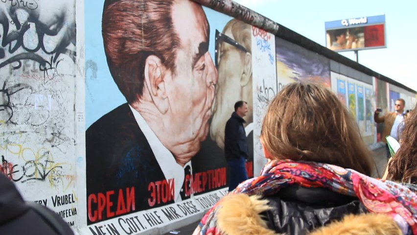 BERLIN, GERMANY - Aug 2014 : Berlin Wall, Berlin, Germany