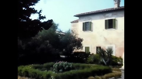 elba, italy july 14 1970:wiev Villa San Martino, Napoleon Bonapartes 70s