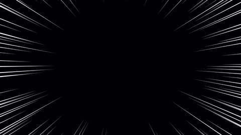 Animation of white concentrated lines