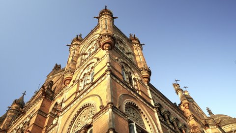 CST Historical architecture building, Mumbai, India, Circa 2022 
