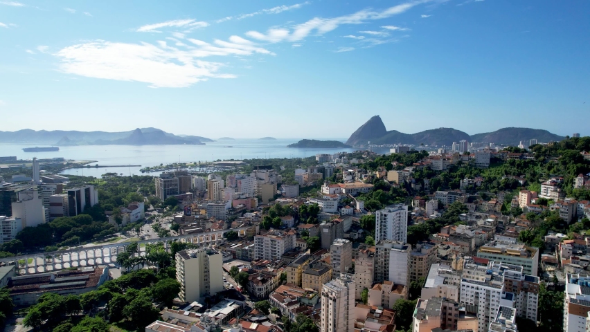 Rio De Janeiro City At Rio De Janeiro Brazil. Downtown Landscape Of Tower. City Landscape Of Downtown Vacations. South America Postal Card. Outdoor Downtown Financial. Rio De Janeiro Brazil.