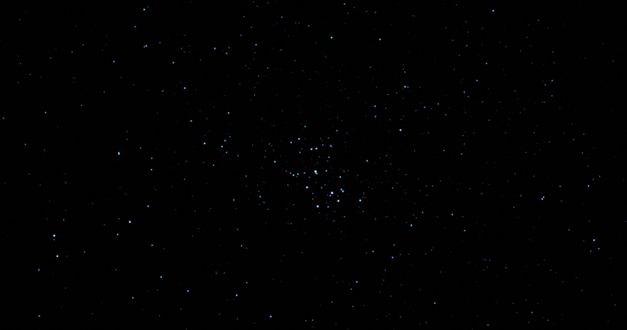 Animation of M45 Pleaides star cluster with twinkling stars. Royalty-Free Stock Footage #1088173037