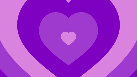 purple Ending Heart Scene Background, Purple heart tunnel