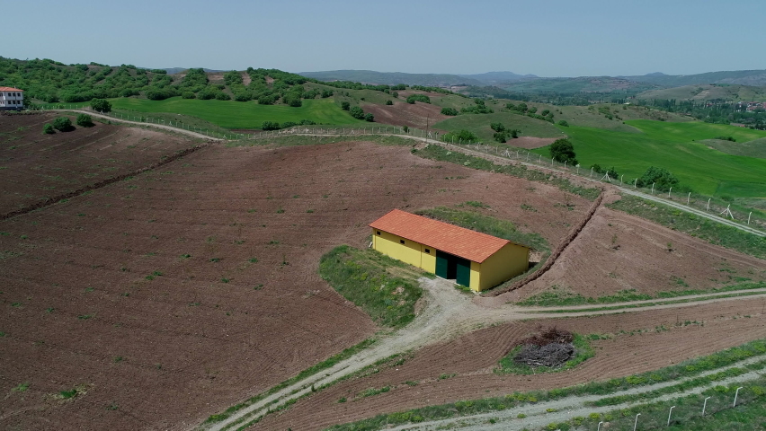 Agricultural Area From a New Farm in Turkey
