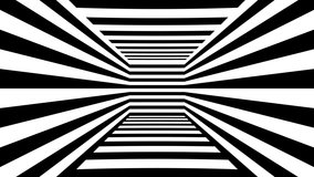 Abstract optical cube room with black and white stripes. 4k Seamless loop animation background  - Powered by Shutterstock - Get 15% off with code: PIKWIZARD15